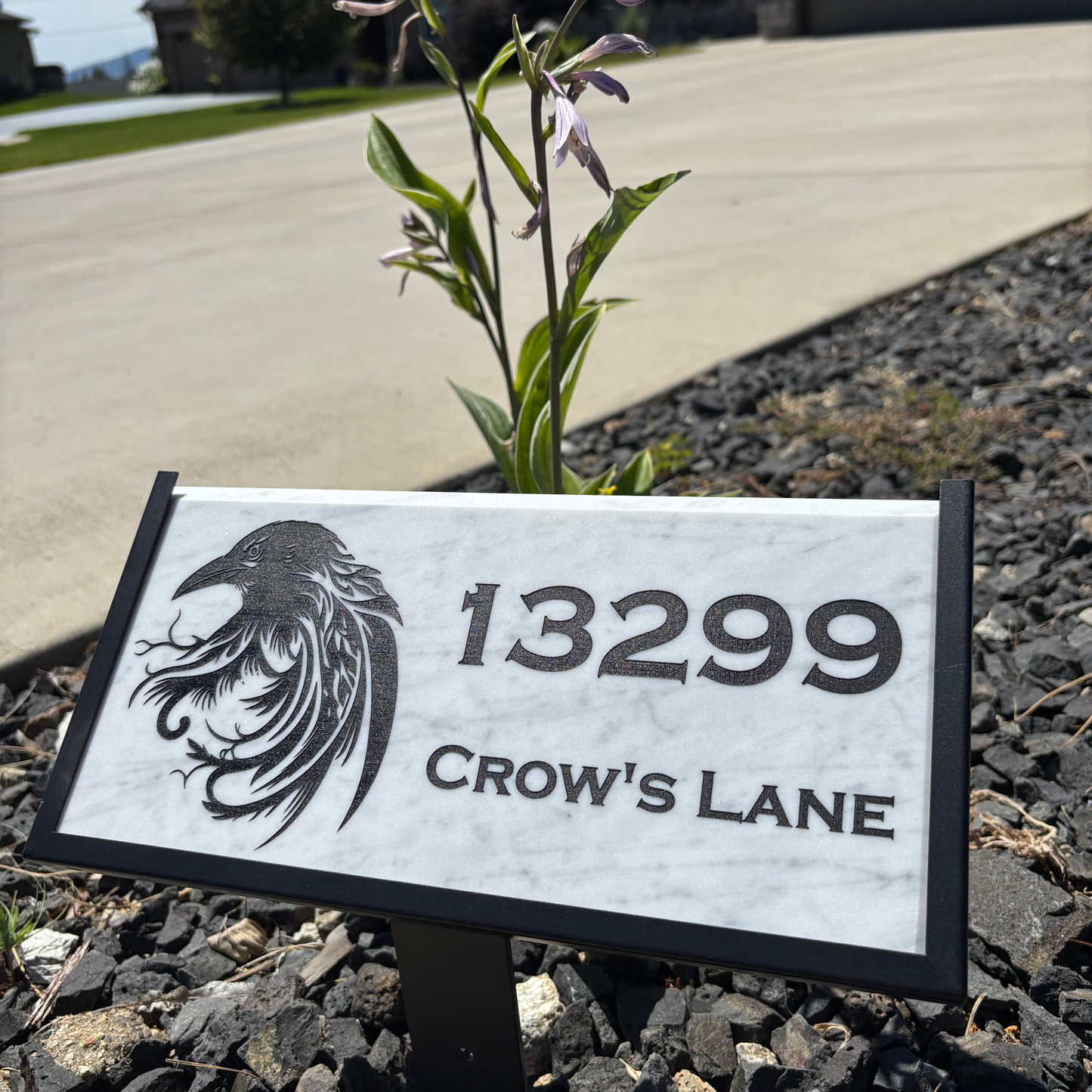 Custom 6"x12" Marble Signs