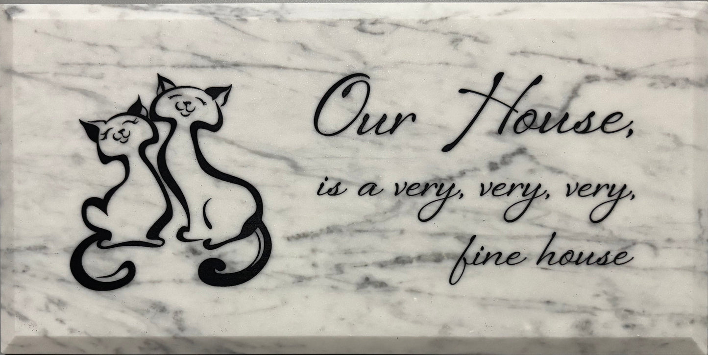 6"x12" Novelty Marble Signs